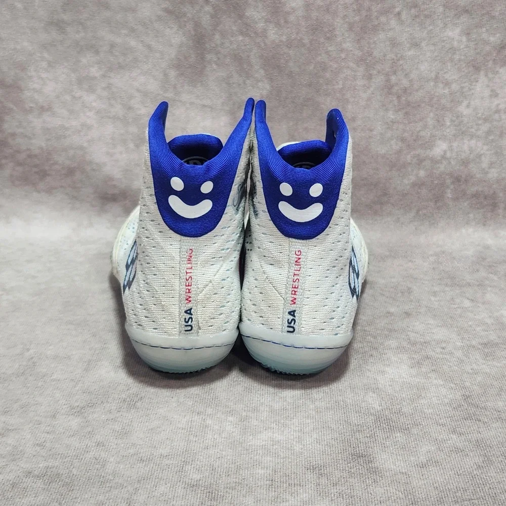 Rudis Sarah Hildebrandt USA Wrestling Shoes White Blue Red Kids 5Y Womens 6.5